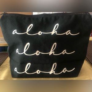 Aloha Cosmetic Case, Black
